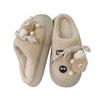 New big-eyed cotton slippers women's autumn and winter indoor home non-slip warm cartoon plush women's cotton mop