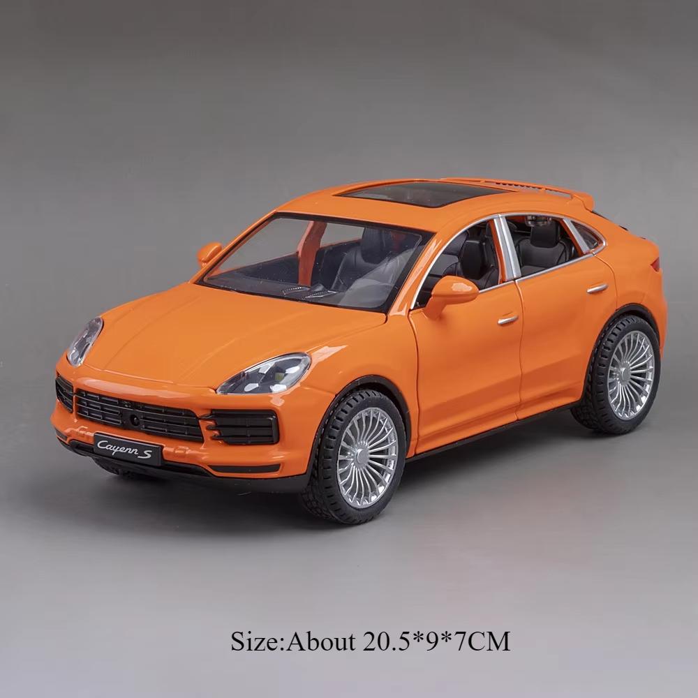 

1:24 911 Gt3 Rsr Cayenne Car Toys Diecast Alloy Model Doors Opened With Sound Light Pull Back Vehices Children s Gift Collection