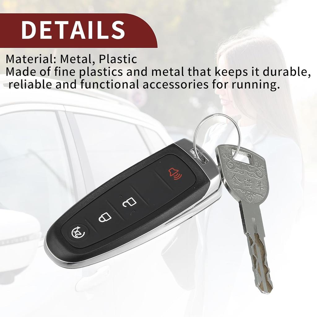 Keyless Entry Remote for Ford Edge Explorer 2011-2015 315Mhz M3N5WY8609 4 Button Reusable | Control Replacement Car Key Fob 1 Pcs for Ford Taurus