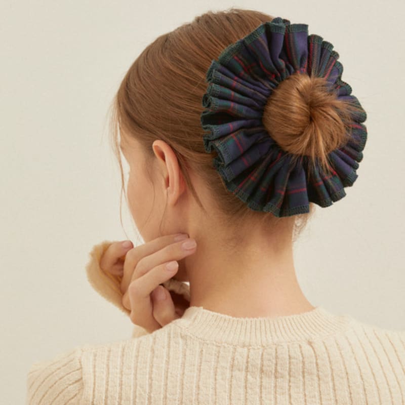 

Любимые резинки-скранчи в клетку_FW_03_СИНИЙ Blue