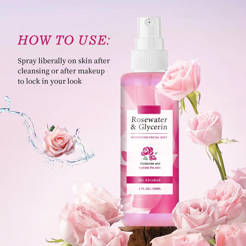 Hydrating Facial Mist Hydrating Face Spray Facial Mist Spray Hydration Control Oil, Shrink Pores, Target Skin With Closed Comedones And Redness 120ml