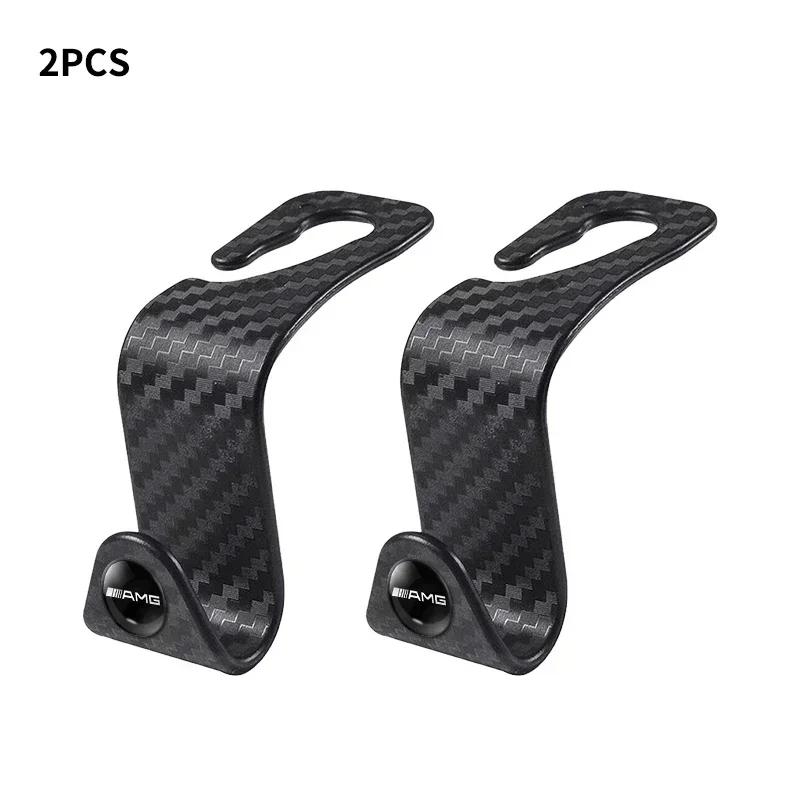 vwnct1 2025 New Car Seat Hooks Headrest Storage Hanger Car Interior Hanging Hook For Mercedes Benz AMG A B C E S class GLA GLC CLA GLK