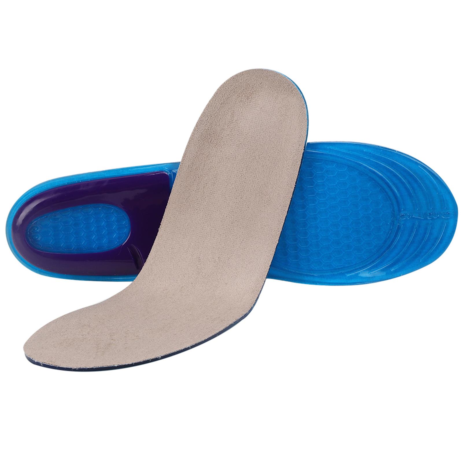 

2pcs Shoe Insole Breathable Sneaker Inserts Massaging Shock Absorption Shoe PadMedium Size