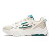 Li-Ning Pantofi Sport Casual cu Top Jos și Amortizare Reflectorizantă Rebound Bărbați Adidași Alb Murdar AGCS417-7