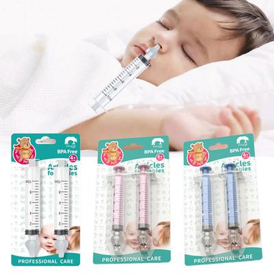 2 Stück Baby Nasenreiniger Rhinitis Nasenreiniger Nadelschlauch Baby Nasensauger Reiniger Spritze Baby Nasenspülung für Kinder