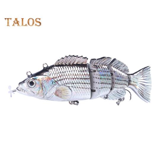 14CM/53G Electric Multi-Jointed Fishing Lure with Float USB Rechargeable LED Luminous Swimbait Robotic Artificial Bait Fishing Accessories