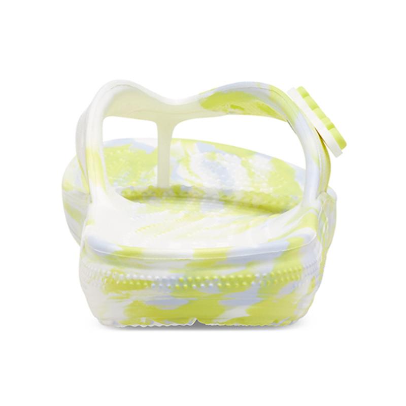 Crocs Classic Marbled Flip Flops Women's Digital Grey