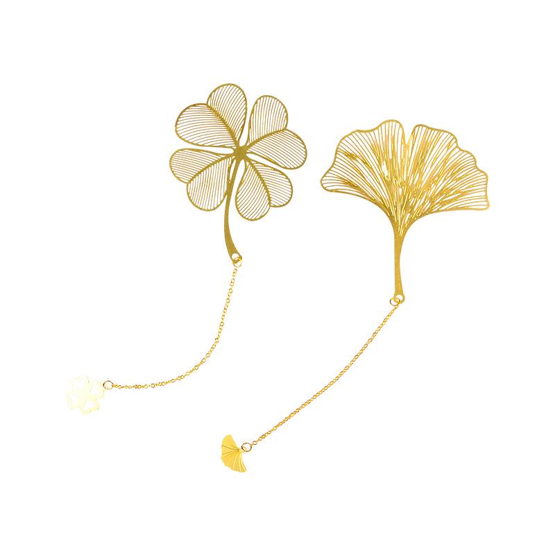 Handcrafted Metal Bookmark with Yellow Pendant – Creative and Personalized Student Gift