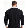 Polo da uomo primaverile Polo casual in cotone da uomo Polo a maniche lunghe T-shirt oversize
