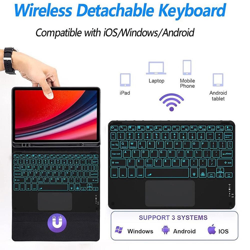 Case for Idea Tab 11-inch TB336FU/ZU, Wireless Bluetooth Keyboard cover for Idea Tab 11-inch,Removable keyboard