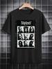 Lässiges T-Shirt mit Rundhalsausschnitt und Slipknot-Grafik - Polyester