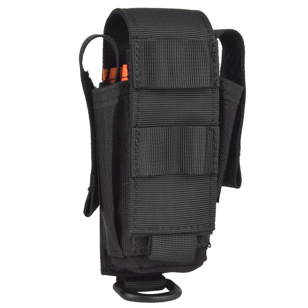 Nylon Multifunction Tool Storage Bag Multiple Pocket Organizer for Pencil Knife FlashlightBlack