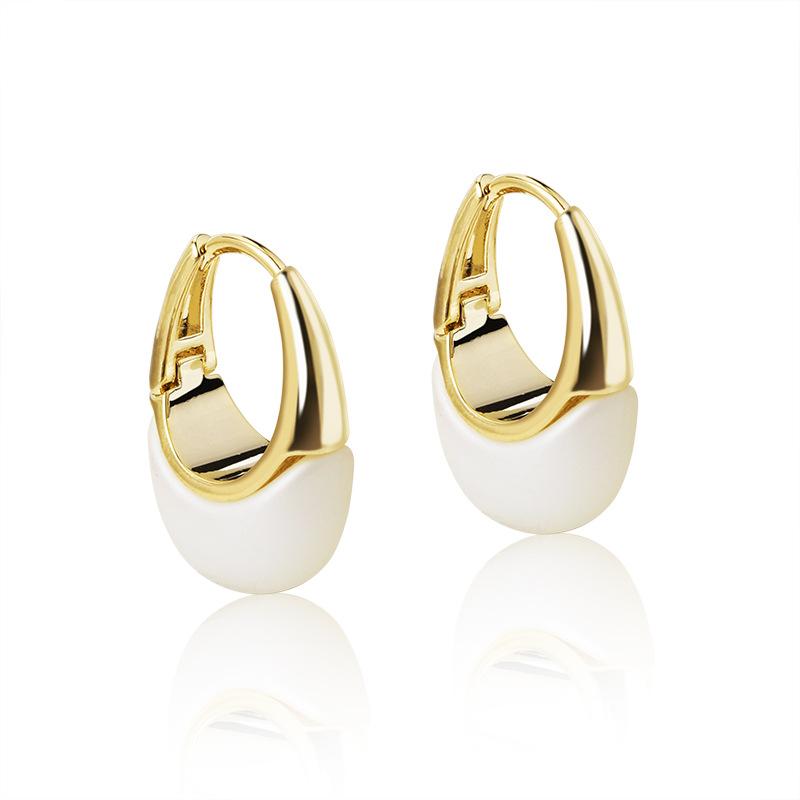 

Овальные серьги-хагги, Роскошные серьги-кольца, Элегантные украшения, Изящные серьги для женщин