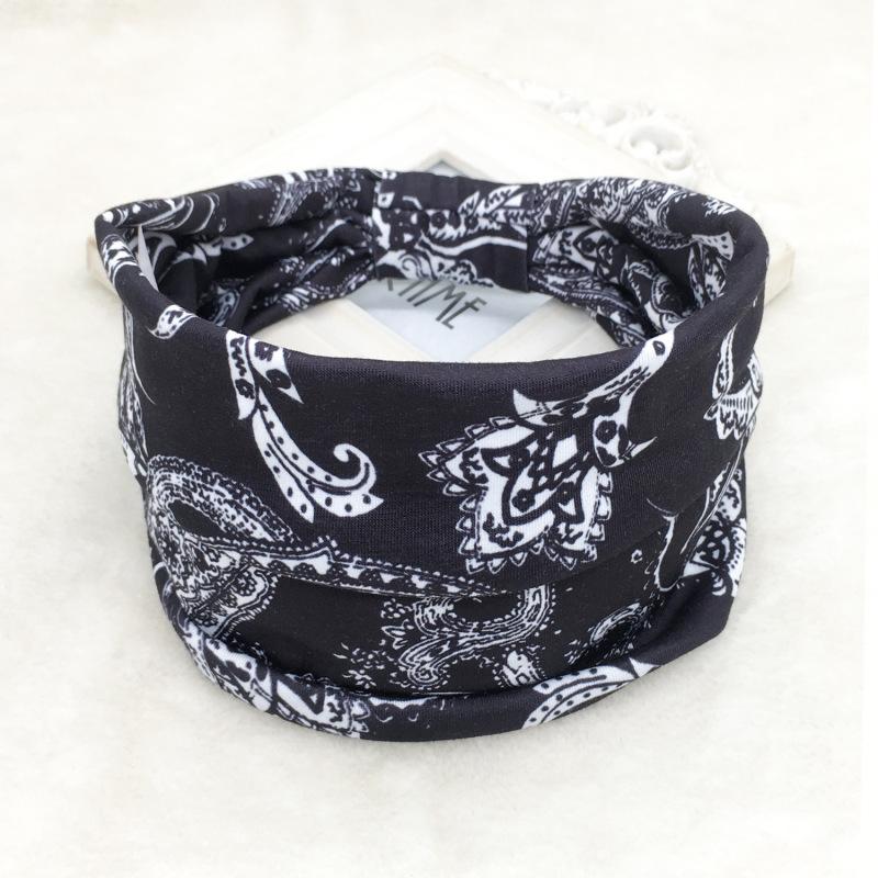 Querbreites Stirnband für Damen, breites Haarband, elastisches Sport-Kopfbedeckung, Yoga-Haarband, Workout-Kopftuch, 4er-Pack
