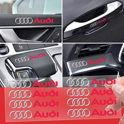 Car Logo Stickers Metal Emblem Decor Decals Accessories For A1 A2 A3 A4 A5 A6 A7 A8 Q1 Q2 Q3 Q4 Q5 Q6 Q7 Q8 B5 B6 B7 B8 C5 C6 C7 C8 S4 S3 S5 S6
