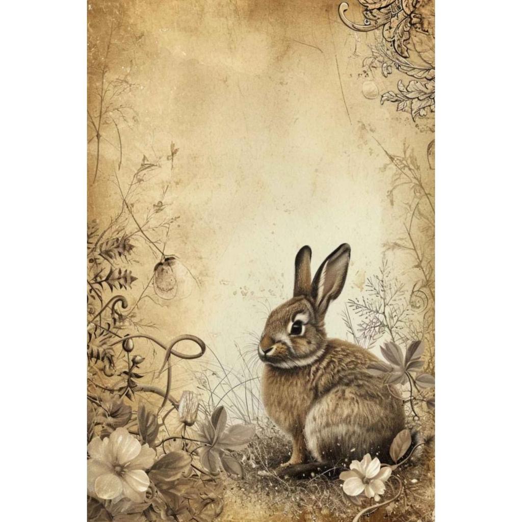 Retro Metal Wall Sign, Easter Bunny with Eggs, Vintage Tin Plate Home Decor