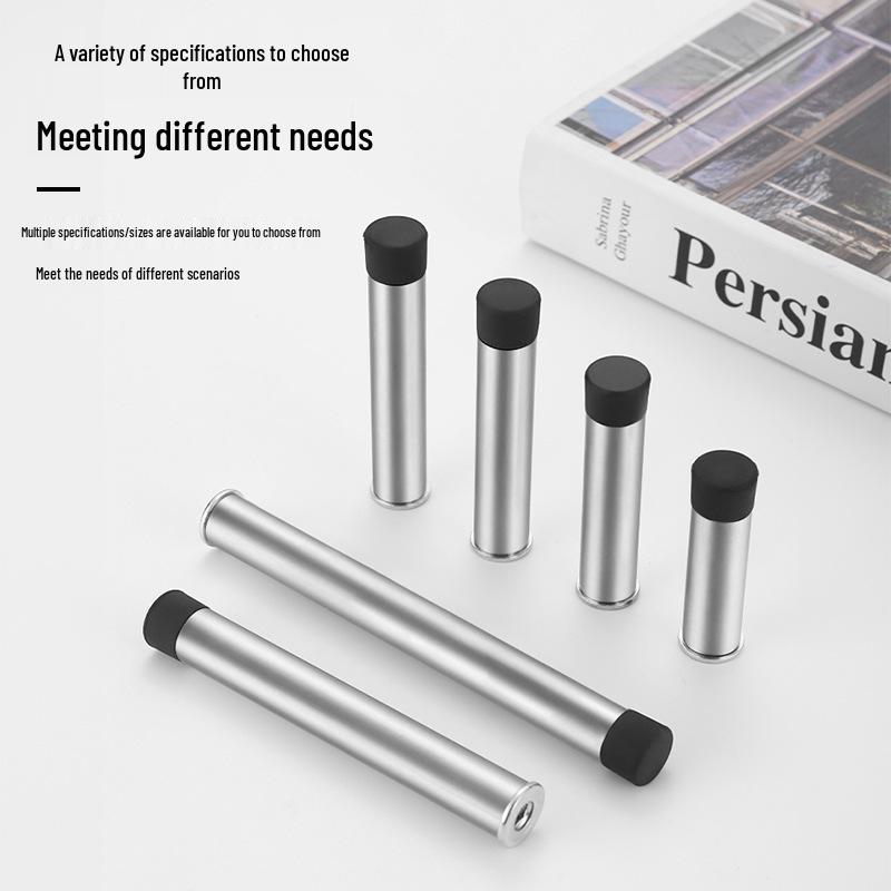 Reinforced Stainless Steel Door Stop for Anti-Collision and Anti-Theft Use In Hotels and Bathrooms