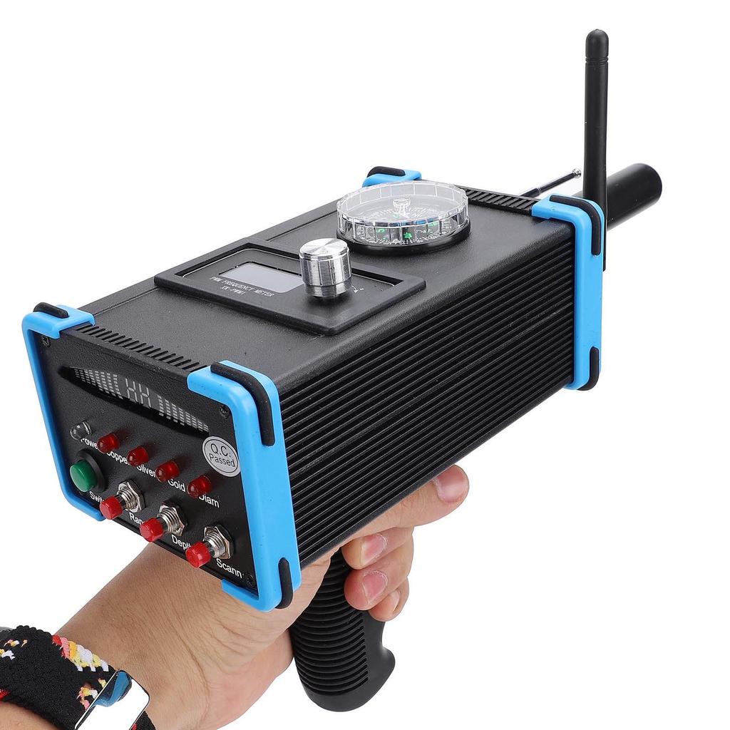 Underground Metal Detector with Compass 1000M Range 15M Depth Sensitive Handheld Treasure Finder