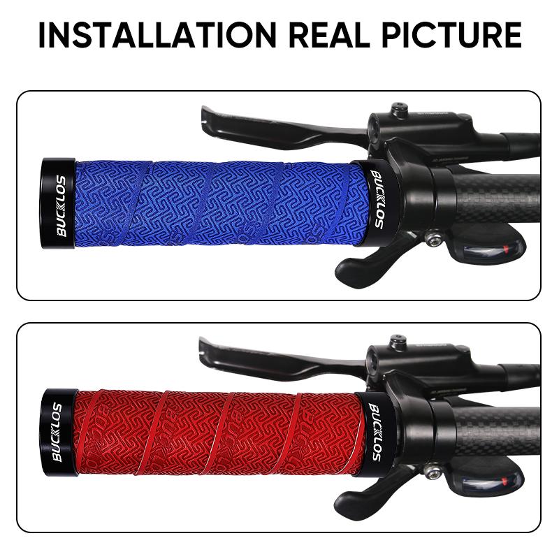 BUCKLOS Mtb Grips Ultralight Mountain Bike Grips Bicycle Handlebar Tape Grip Lock on AM BMX Mtb Cuffs Bicycle Handle Bike Part