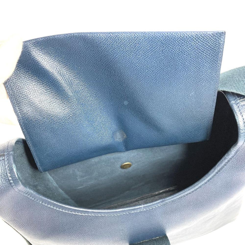 HERMES vintage Sako Bag Tote Bag Shoulder Bag Courchevel Navy/GoldHardware