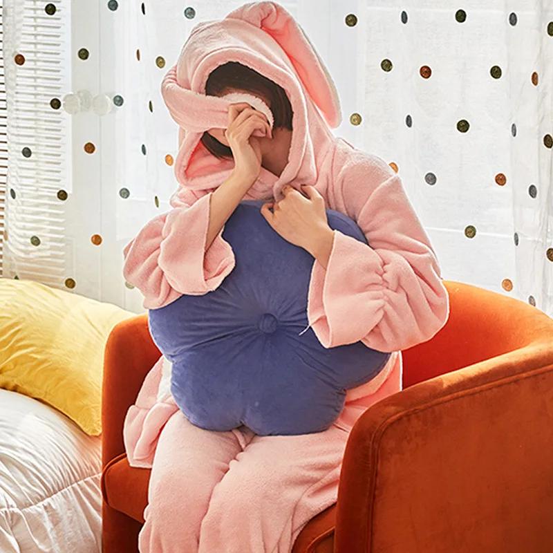 

Creative Petals Cushion Girly Room Decor Sunflower Pillow Bay Window Pink Flower Setting for Kids Bedroom Seat Pillow Decoration 40x40cm фиолетовый