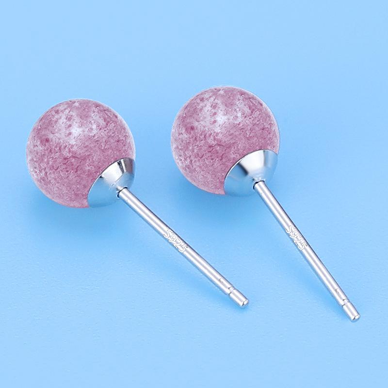 Red Strawberry Crystal Earrings Simple Fashion Lucky Earring Gift