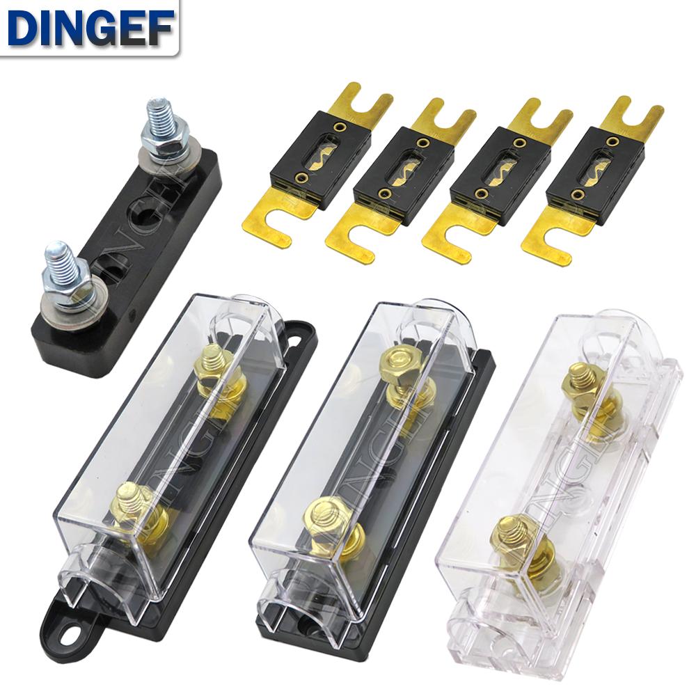 1Set ANL Fuse 60 80 100 120 275 300 400 450A 500 AMP ANS Fuse Holder Bolt-on Fuse Automotive Fuse Holders Fusible Link With Fuse Fuse Holders1