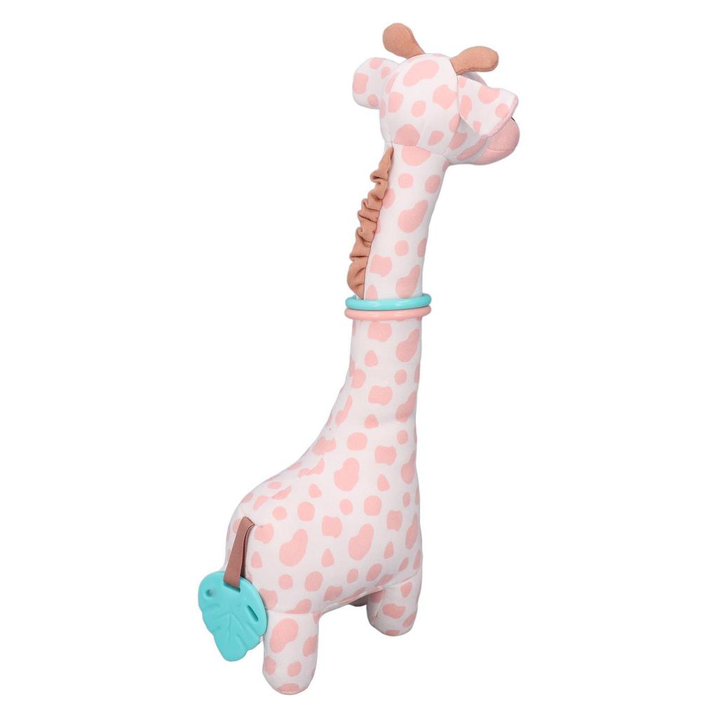 Plush Giraffe Teether Toy Fun Teether Design Cute Infant Plush Stuffed Giraffe Toy for 0‑1 Years Old Newborn