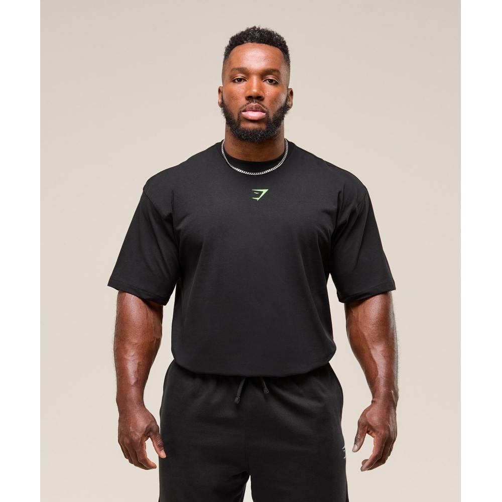 Gymshark Power T shirT Black Energy gelaTo Green A2c9e Bc8l