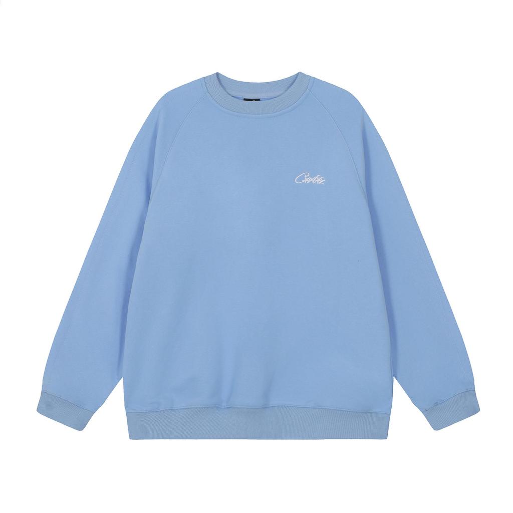 Bluza z kapturem Corteiz Unisex Casual z długim rękawem i okrągłym dekoltem z haftowanym logo