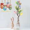 Easter Egg Cuttings Flower Arrangement Colorful Decors Vase Festival Adornment Party Vintage Tree Branches Basket