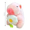Toy Capybara Key Ring Soft Plush Hanging Ornament Trendy Cartoon Doll Keychain  Party