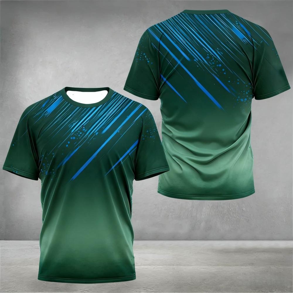 Camisetas Esportivas Simples da Moda de Secagem Rápida Camisetas Casuais de Manga Curta de Verão Soltas Respiráveis Camisetas para Corrida Badminton