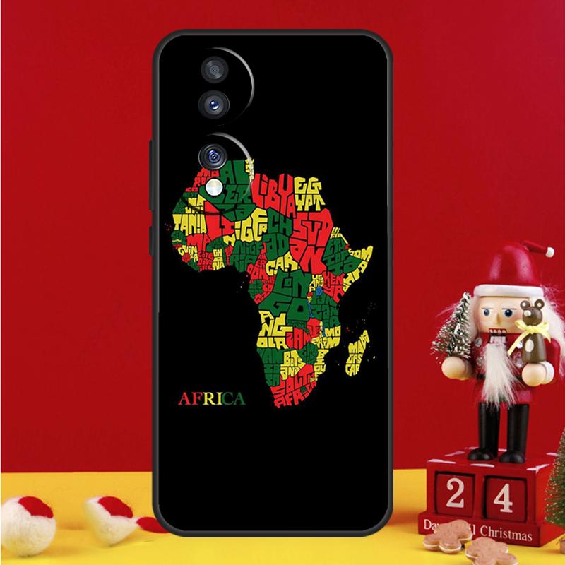

Africa Map Geography Case For Honor Magic 5 6 7 8 Pro Honor 200 400 50 70 90 Lite X8b X8c X9a X9b X9c Win RT Cover Honor 70