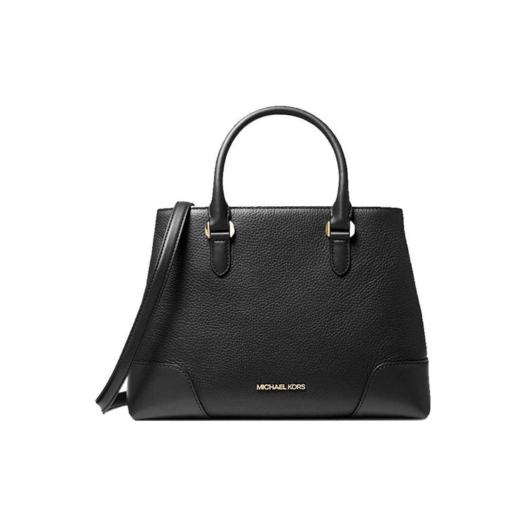 

Michael Kors MK Crosby Classic Commuter Elegant Gold Logo Leather Tote Shoulder Crossbody Bag Women bags Black 38F0CCBS2L-001 Basic Set (Bag+Dust Bag)