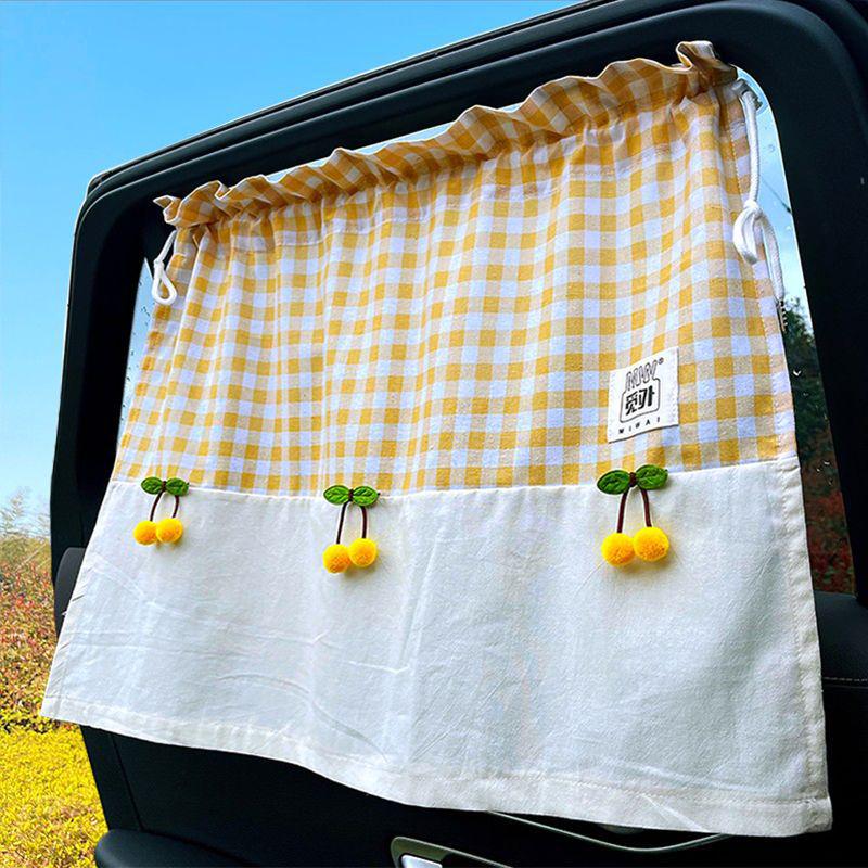Car Sunshade for Kids: Baby Blackout Side Window Curtain with Suction Cup Attachment
