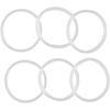 Lid Ring Sealing Ring Gaskets Kit Outodor Replacement Silicone Water Cup 6pcs Easy To Clean High Quality Material