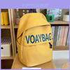 Nylon College Student Backpack With Letter Print Design And Comfort For Daily Use