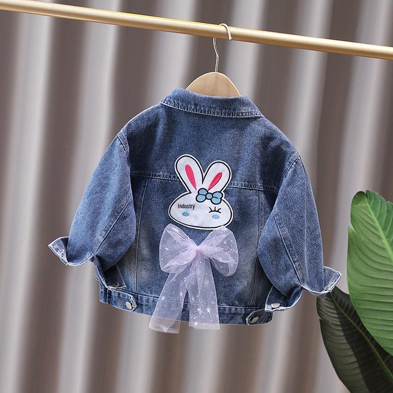 Fashionable Girls' Denim Jacket for Spring/Autumn 2025 - Stylish Children's Top