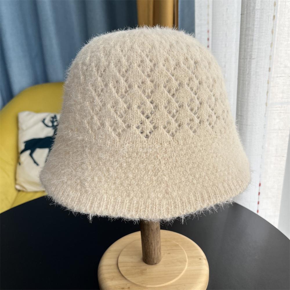 

Круглому лицу подходит шляпа женская вязаная крючком панама осенне-зимняя лицо маленькое шерстяная панама шляпа-ведро шляпа-тазик Adult average size бежевый