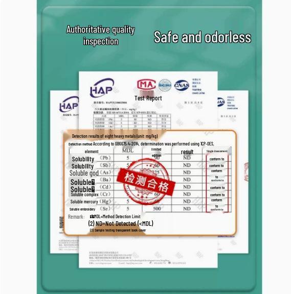 Self-Adhesive Transparent Book Cover for Students, No-Cut Frosted Film, 16K A4 Size