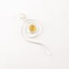 Yellow Cat's Eye Gemstone 925 Sterling Silver Jewelry Handcrafted Round Pendant PP-42-45