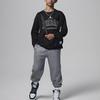 Jordan No Look Alphabet Crew Neck Casual Long Sleeve Tee Kids Tops Black FZ1870-010