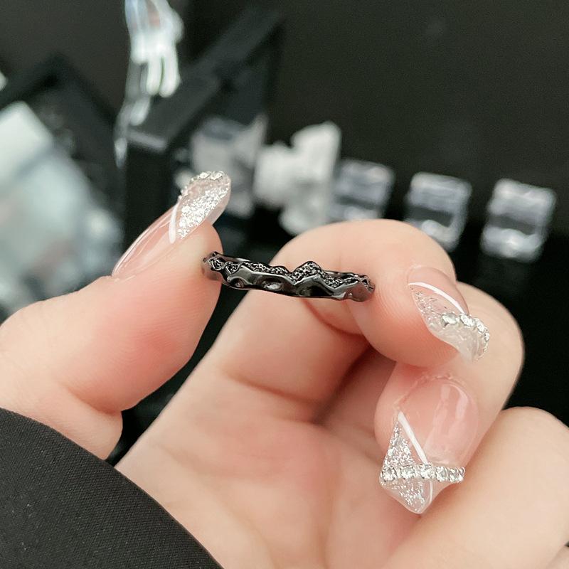 Retro Ballet Ribbon Bowknot Snake Ring Set For Women Copper Punk Gothic Open Ring Designer  Creative Fashion Accessories