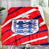 1PC England Football Crest Printed Soft Flannel Blanket Throw for Adult Bedroom Living Room Sofa Camping Travel Fan gifts Christmas Gifts