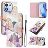 Luxury Flip Leather Case For Honor X7d 5G Flip Cover On For Huawei Honor X9d X7d 5G LGN-NX1 Etui Wallet Bags Flower Cases Shell