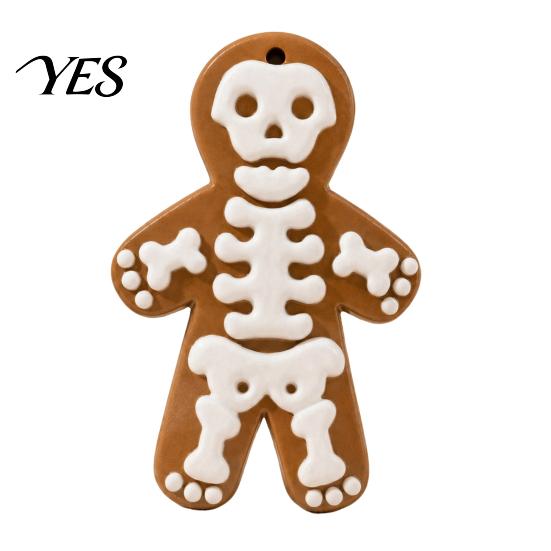 Halloween Hanging Ornaments Skeleton Gingerbread Man Ornaments, Resin Decorations, Creative Three-dimensional Ornament Pendant for Christmas Tree Wall коричневый
