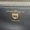 Ausgezeichnete Salvatore Ferragamo Schultertasche Joanne schwarzes Kalbsleder Damen Gebraucht