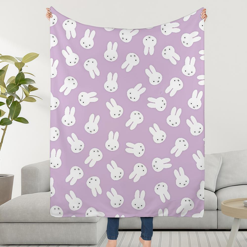 Cartoon Cute M-MiffyS-ES Rabbit Blanket Soft Warm Furry Throw Super Kids Toys Bed Sofa Car Cradle