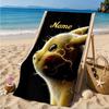 Custom Name Pika Urban Fashion Beach Towel Microfiber Beach Towel, Lightweight and Quick-Dry, for Summer Travel, Swimming Pool Gift
